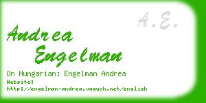 andrea engelman business card